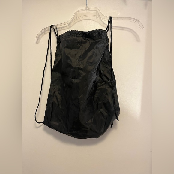 Black Drawstring Backpack - Picture 3 of 3